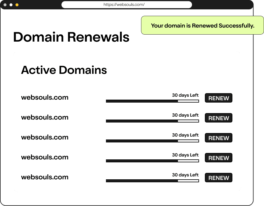 <h2>Domain Renewals</h2>